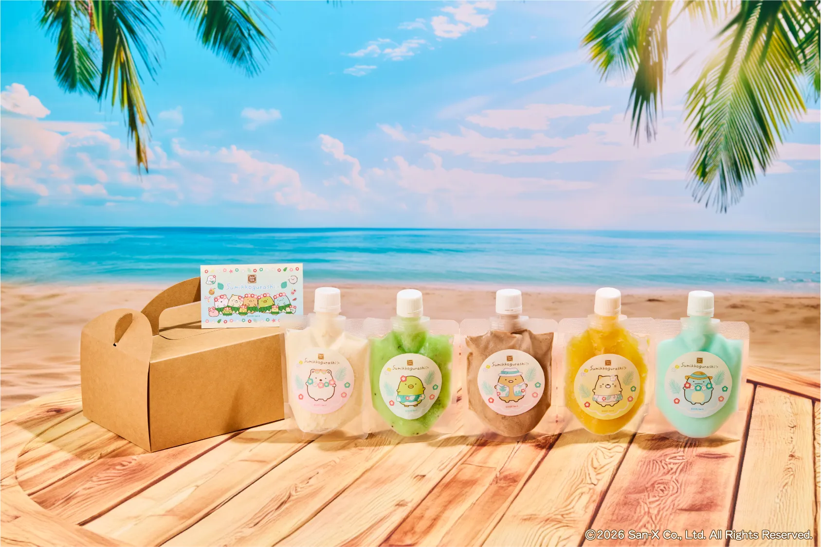 「すみっコぐらし」がアロハテーブルに大集合！3月4日（水）より『すみっコたちと過ごす、ハワイアンバケーション！』をテーマにしたコラボメニューやグッズが登場